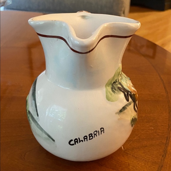 Hand-Painted Ceramic Pitcher - Picture 5 of 8